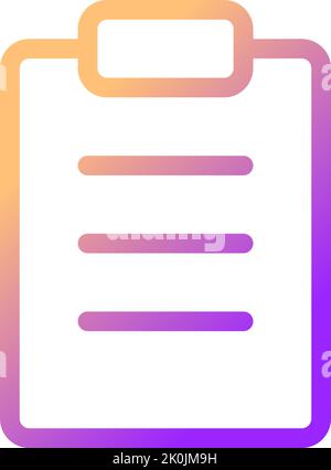 Filled tablet pixel perfect gradient linear ui icon Stock Vector