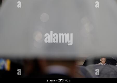 Washington, USA. 11th Sep, 2022. U.S. President Joe Biden participates in a ceremony marking the 21st anniversary of the 9/11 attacks at the Pentagon in Arlington, Virginia, the United States, on Sept. 11, 2022. Credit: Ting Shen/Xinhua/Alamy Live News Stock Photo