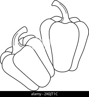 pepper coloring page