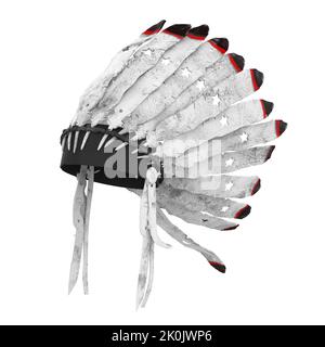 Native American War Bonnet Isolated Stock Photo - Alamy