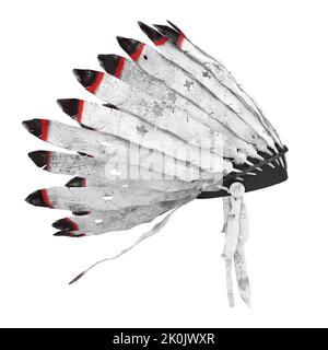 Native American War Bonnet Isolated Stock Photo - Alamy