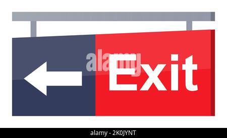 Subway exit - modern flat design style single isolated object Stock Vector