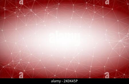 Abstract Dark red Polygonal Space Background with Connecting Dots and Lines.  Connection structure and science background. Futuristic HUD design. Stock Vector