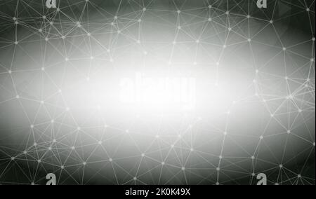 Abstract Black Polygonal Space Background with Connecting Dots and Lines.  Connection structure and science background. Futuristic HUD design. Stock Vector