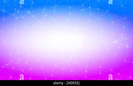 Pink purple low poly background. Polygonal design pattern. Bright mosaic modern geometric design, Creative Design Templates. Connected lines with dots Stock Vector
