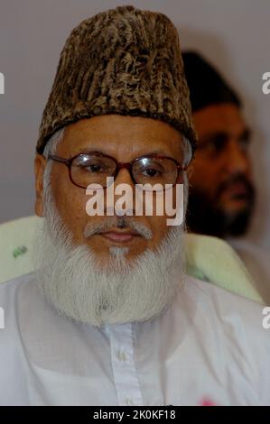 Dhaka, Bangladesh - October 25, 2005: Motiur Rahman Nizami former leader of the Bangladesh Jamaat-e-Islami. He was in 2014 convicted of masterminding Stock Photo