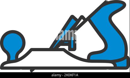 Icon Of Jack-plane. Editable Bold Outline With Color Fill Design. Vector Illustration. Stock Vector