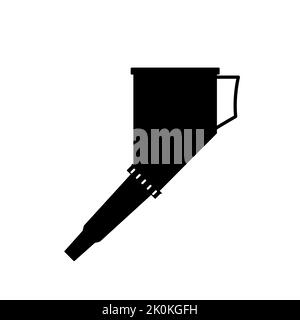 Funnel icon. Funnel for gasoline and other liquids. Car watering can icon. Vector illustration. Stock Vector
