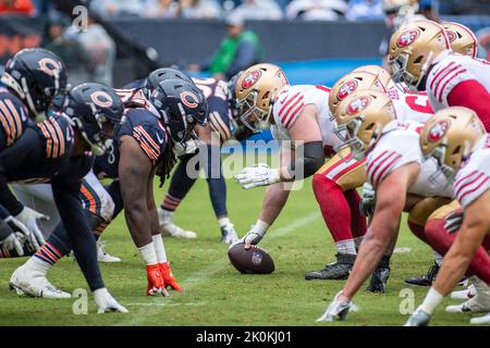 San Francisco 49ers center Jake Brendel (64) during an NFL football game  against the Seattle Seahawks in Santa Clara, Calif., Sunday, Sept. 18,  2022. (AP Photo/Josie Lepe Stock Photo - Alamy