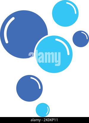 Bubble logo template vector icon illustration design Stock Vector