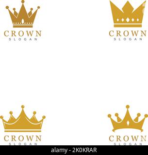 Crown Logo Template vector illustration Stock Vector
