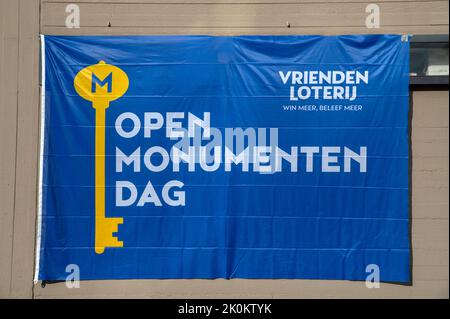 Flag Open Monumenten Dag At Amsterdam The Netherlands 11-9-2022 Stock Photo