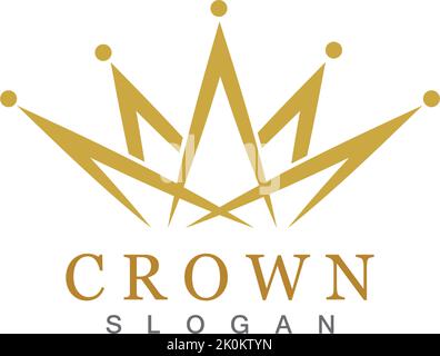 Crown Logo Template vector illustration Stock Vector