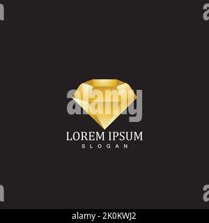 Diamond icon logo template vector Stock Vector