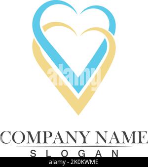Love Logo and symbols Vector Template icons app Stock Vector
