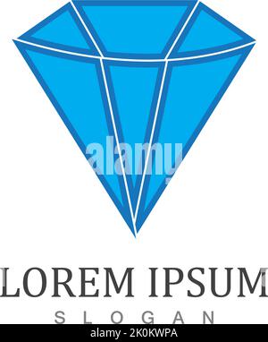 Diamond icon logo template vector Stock Vector