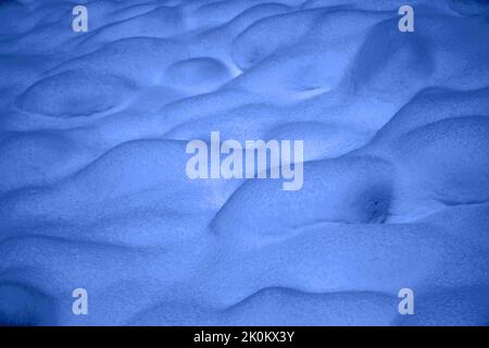 Snow drifts in black and white during winter Stock Photo