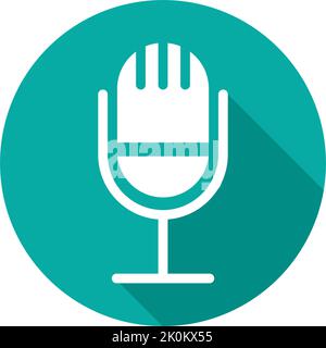 Microphone icon logo vector template Stock Vector