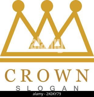 Crown Logo Template vector illustration Stock Vector