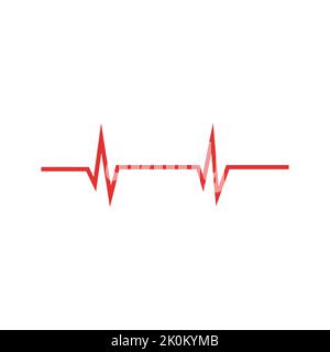 Pulse line medical logo vector template Stock Vector
