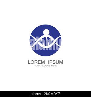 Human DNA logo icon Stock Vector Image & Art - Alamy