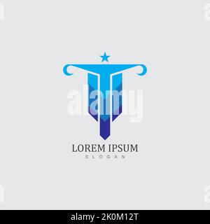 Column Logo and symbol Template vector illustration design Stock Vector