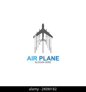 Air Plane logo vector template Stock Vector