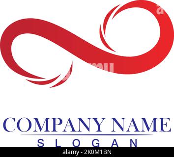 infinity logo and symbol template icons app design Stock Vector