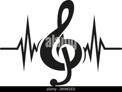 note music logo and symbol template vector icon Stock Vector