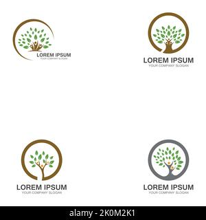 People Tree Logo Template Design Vector Stock Vector