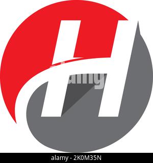 H Letter Logo Template Design Vector illustration Stock Vector