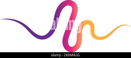 Audio technology, music sound waves vector icon illustration Stock Vector