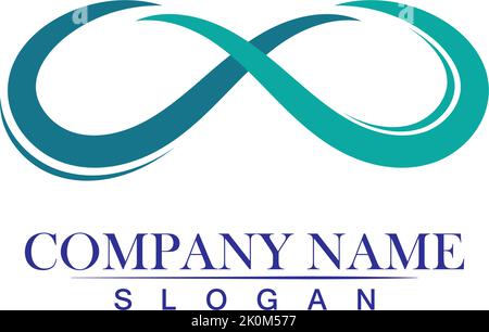 infinity logo and symbol template icons app design Stock Vector