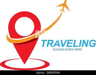 Air Travel logo vector icon design template-vector Stock Vector