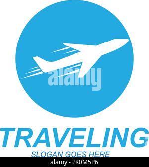 Air Travel logo vector icon design template-vector Stock Vector