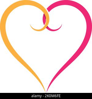 Beauty Love Vector icon illustration design Template Stock Vector