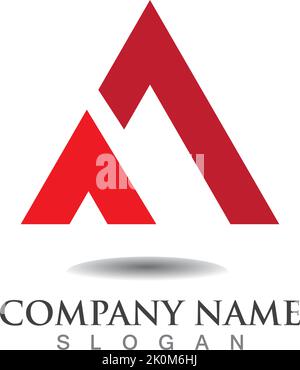 A Letter Logo Template vector icon illustration design Stock Vector
