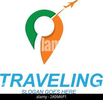 Air Travel logo vector icon design template-vector Stock Vector