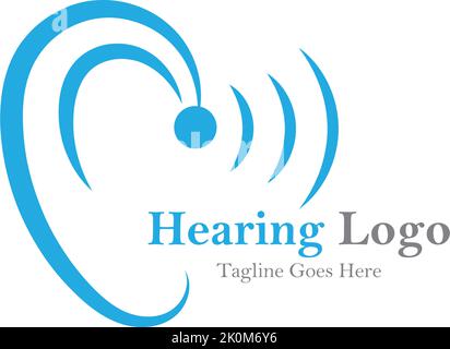 hearing logo and symbol template vector icon Stock Vector