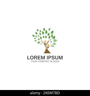 People Tree Logo Template Design Vector Stock Vector