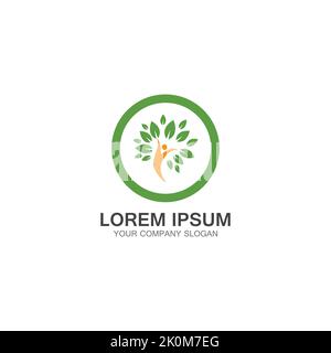 People Tree Logo Template Design Vector Stock Vector