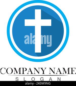 Church logo template design vector illustration Stock Vector Image ...