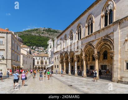 The Rector's Palace on Ulica Pred Dvorom, Old Town, Dubrovnik, Croatia Stock Photo