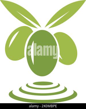 Olive logo template vector icon illustration design Stock Vector