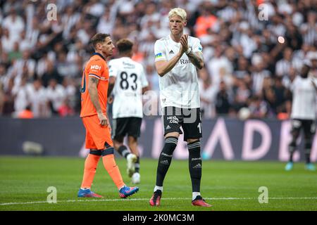 ISTANBUL, TURKEY - SEPTEMBER 12: Wout Francois Maria Weghorst of Besiktas A.S. during the Turkish Super Lig match between Besiktas and Istanbul Basaksehir at the Vodafone Park on September 12, 2022 in Istanbul, Turkey (Photo by /Orange Pictures)