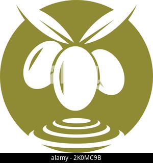 Olive logo template vector icon illustration design Stock Vector