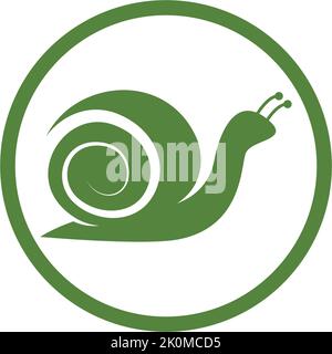 snail logo template vector icon illustration design Stock Vector