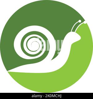 snail logo template vector icon illustration design Stock Vector