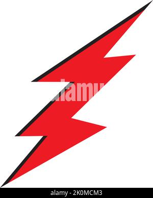 lightning icon logo template vector Stock Vector
