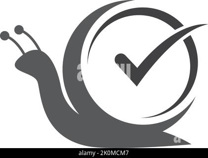 snail logo template vector icon illustration design Stock Vector
